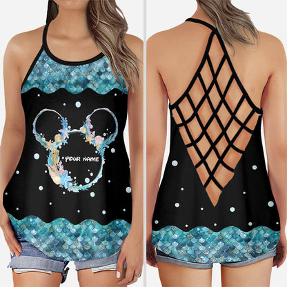 Never Too Old For Magic - Personalized Mouse Cross Tank Top