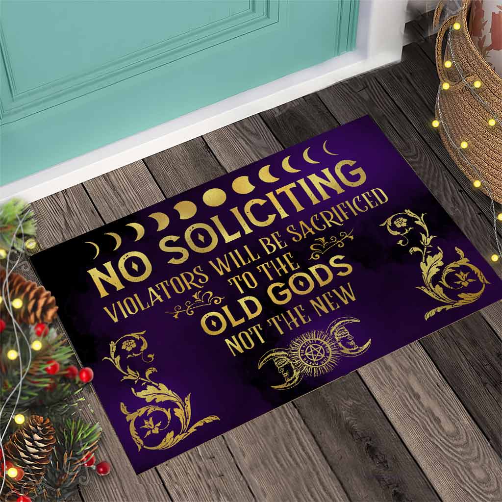 No Soliciting - Witch Doormat