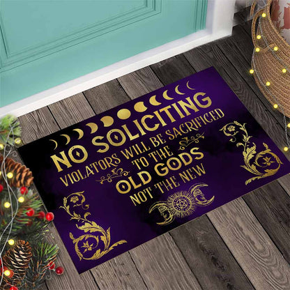 No Soliciting - Witch Doormat