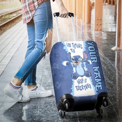 I'm Trying To Keep It - Personalized Ohana Luggage Cover
