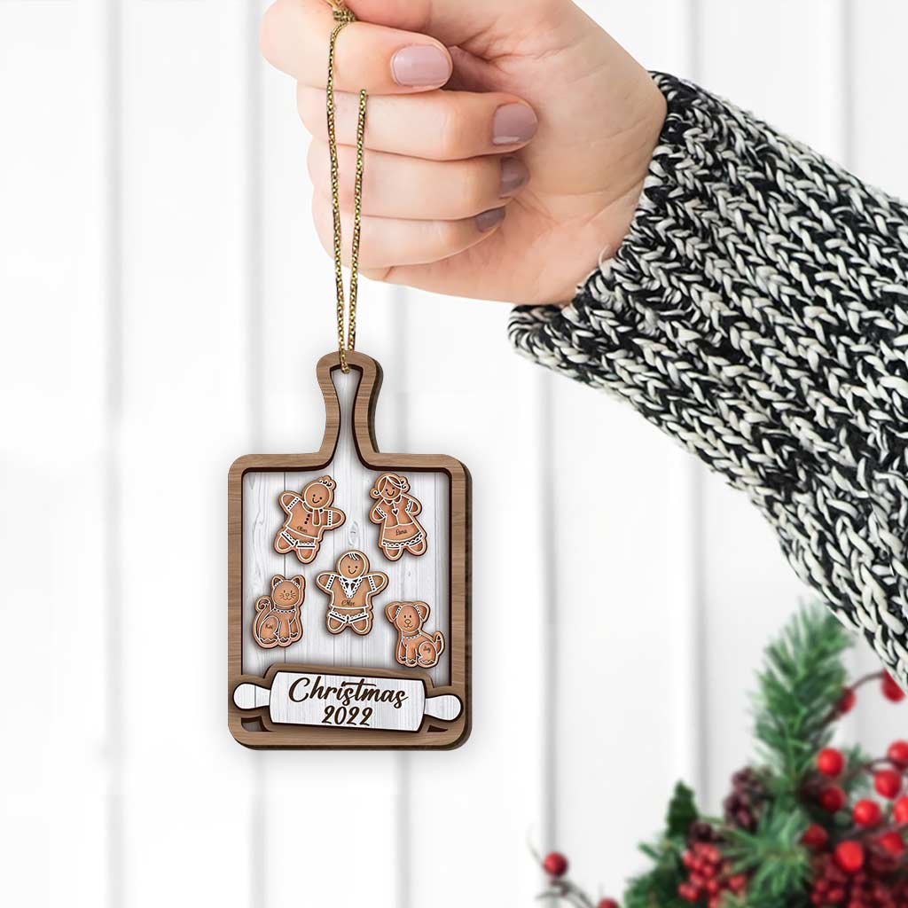 To My Grandma - Personalized Christmas Grandma Wooden Card Pop Out Ornament