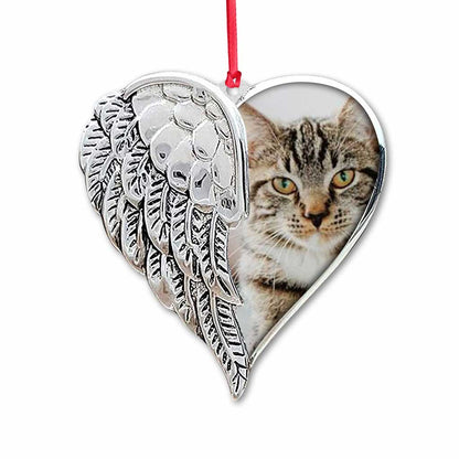 You Were My Favorite Hello and My Hardest Goodbye - Personalized Christmas Cat Ornament (Printed On Both Sides)