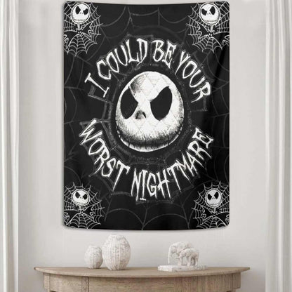 I Could Be Your Worst - Nightmare Wall Tapestry & Throw Pillow