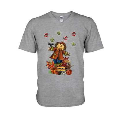 Grandma - Personalized Fall Grandma T-shirt and Hoodie