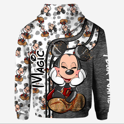 Never Too Old For Magic - Personalized Mouse Hoodie And Leggings