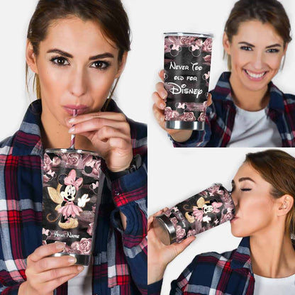 Little Pink Mouse Ears - Personalized Tumbler