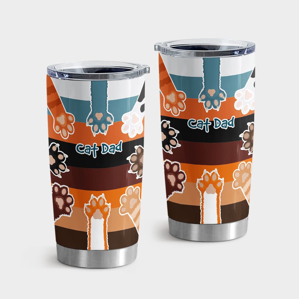 Best Cat Dad Ever - Cat Tumbler 0921