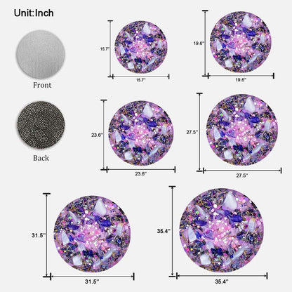 Lavender Amethyst Healing - Witch Shaped Doormat With 3D Pattern Print