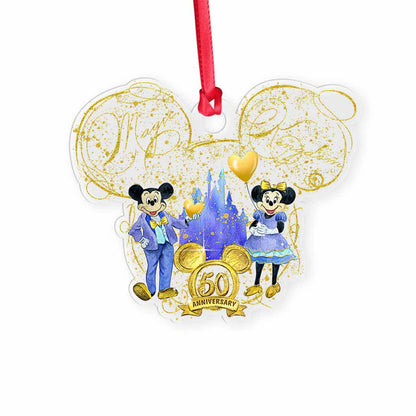 50 Years Of Magic - Mouse Transparent Ornament