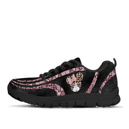 Leopard And Rose Mouse Ears - Sneakers