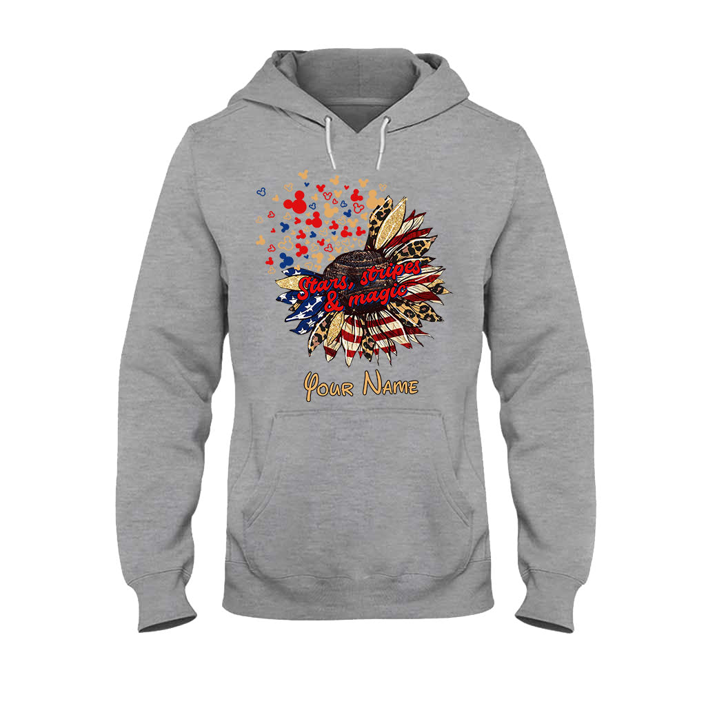 Stars Stripes And Magic - Personalized Independence Day Mouse T-shirt and Hoodie