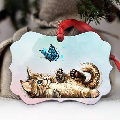 Kitty Whisper Angels Don’t Always Have Wings - Cat Ornament (Printed On Both Sides) 1022