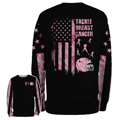 Tackle Breast Cancer - Breast Cancer Awareness All Over T-shirt and Hoodie 0822
