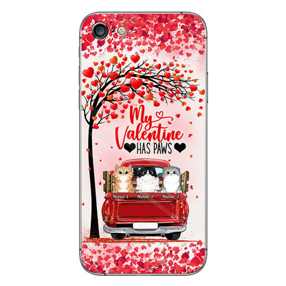 My Valentine Has Paws - Personalized Cat Phone Case