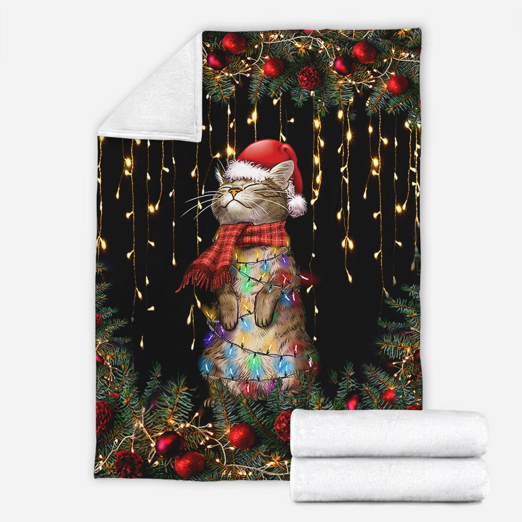 Meowy Christmas Cat Blanket 0622