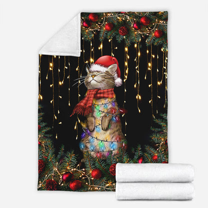 Meowy Christmas Cat Blanket 0622