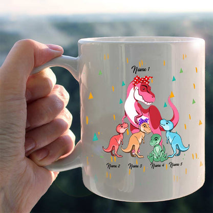 Don't Mess With Grandmasaurus - Personalized Grandma Mug
