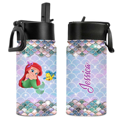 Little Mermaid - Personalized Mouse Kids Water Bottle