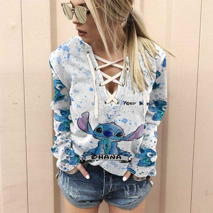 Ohana - Personalized Ohana Off Shoulder Long Sleeve Dress