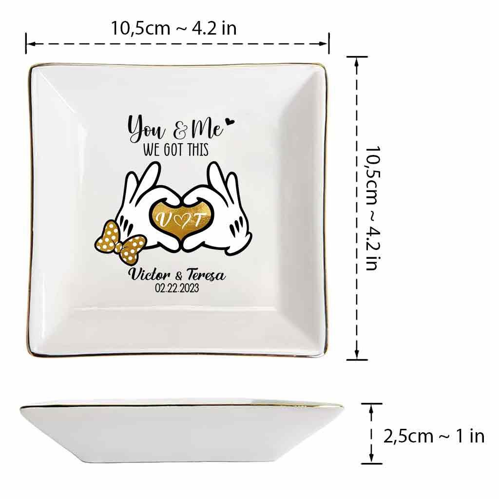I'm Yours - Personalized Couple Mouse Jewelry Dish