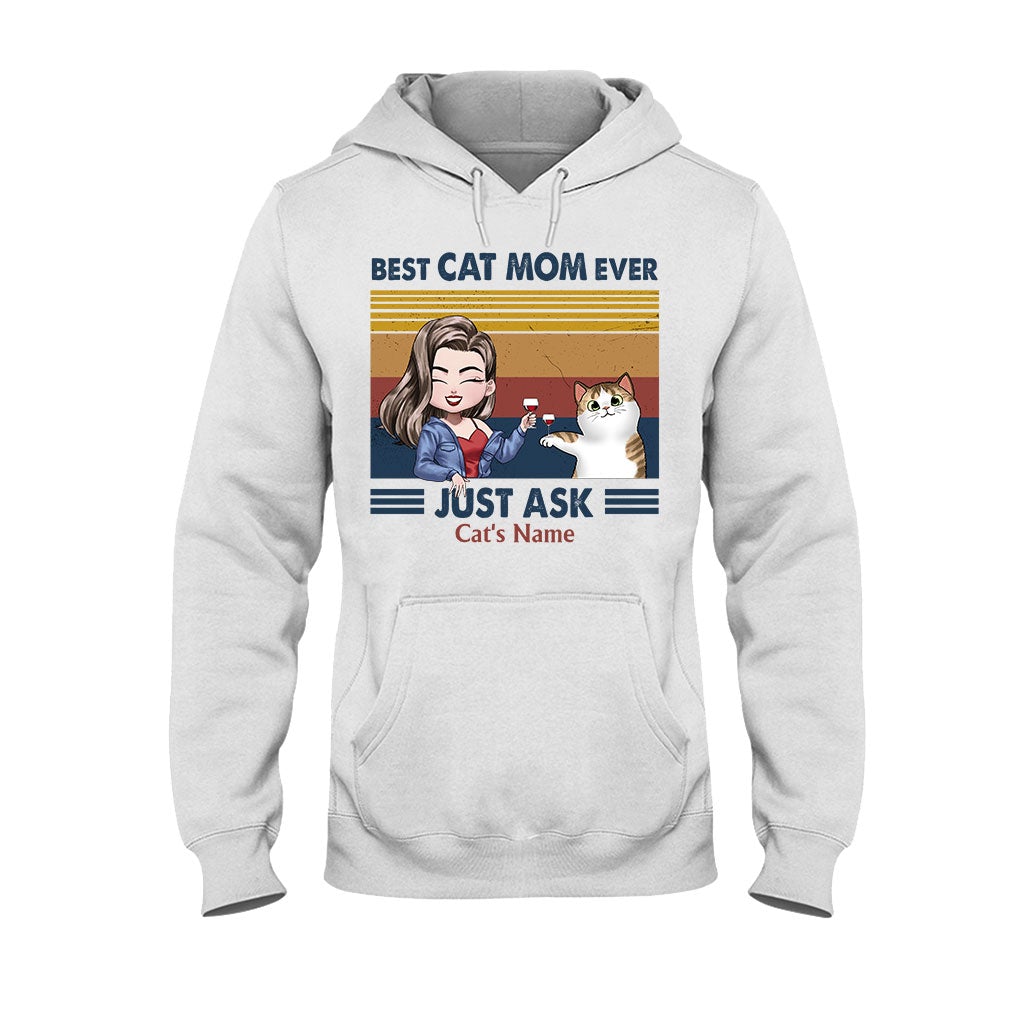 Best Cat Mom Ever - Personalized Cat T-shirt and Hoodie