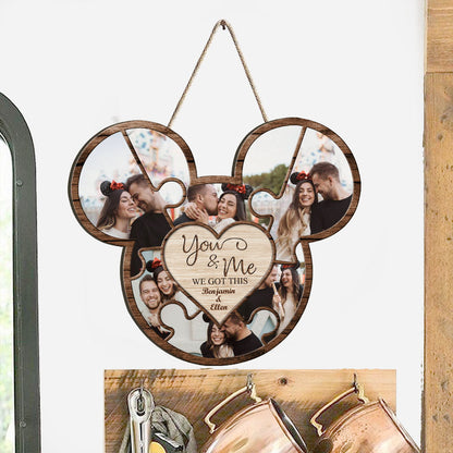 We Got This - Personalized Couple Mouse Wood Sign