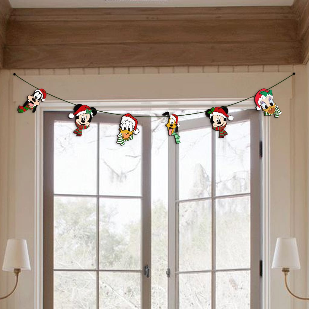 Merry Christmas - Mouse 6 Pieces Garland