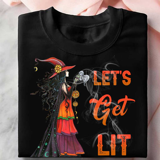 Let's Get Lit - Witch T-shirt and Hoodie