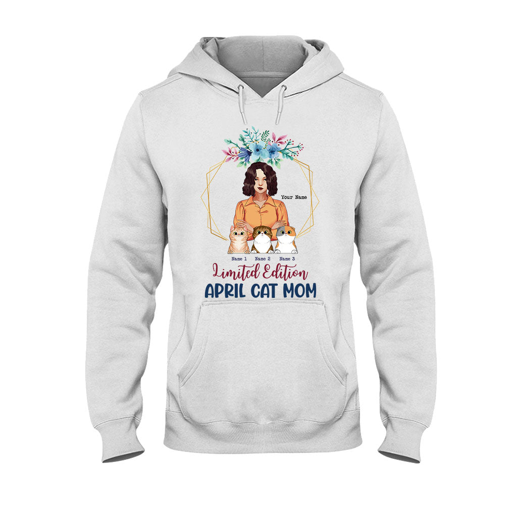 Limited Edition April Cat Mom - Personalized Mother's Day T-shirt and Hoodie