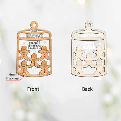 Grandma’s Perfect Batch - Personalized Christmas Grandma Layers Mix Ornament