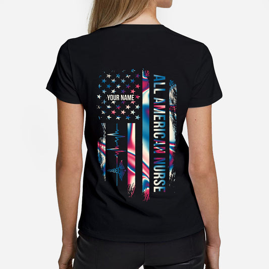 Proud Nurse - Personalized Independence Day T-shirt and Hoodie