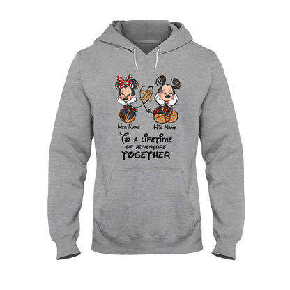 To A Lifetime Of Adventure Together - Personalized Mouse T-shirt and Hoodie