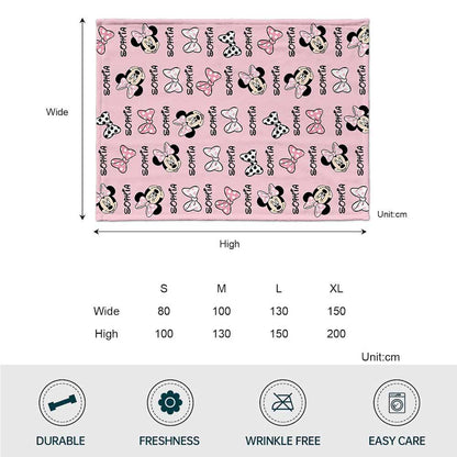 Lovely Mouse Ears - Personalized Mouse Blanket