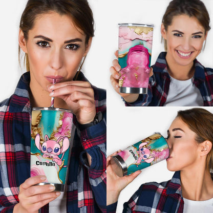 A Touch Of Pink - Personalized Ohana Tumbler