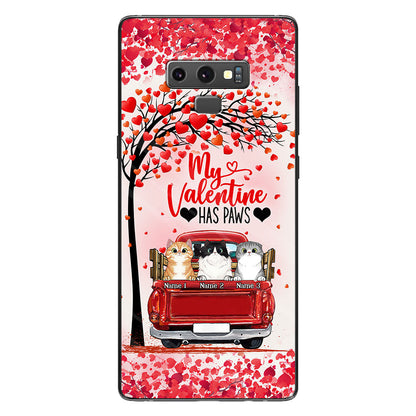My Valentine Has Paws - Personalized Cat Phone Case