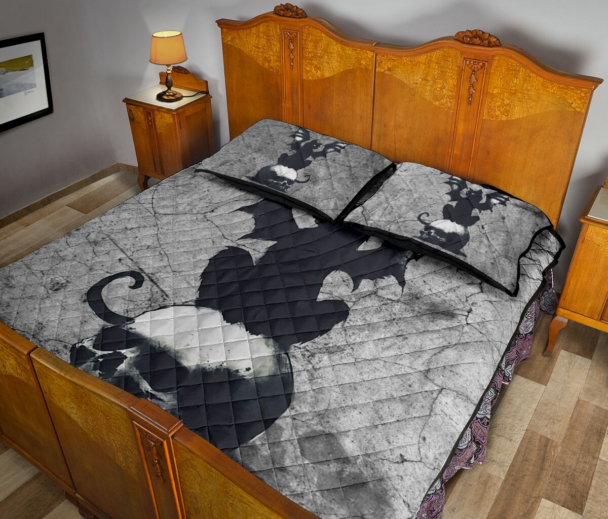 Cool Things Cat  Quilt Set 0622