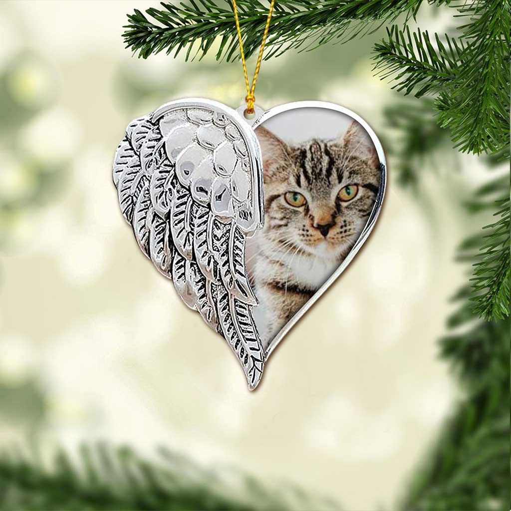 You Were My Favorite Hello and My Hardest Goodbye - Personalized Christmas Cat Ornament (Printed On Both Sides)