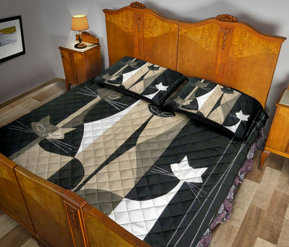 Cat Art Cat Quilt Set 0622