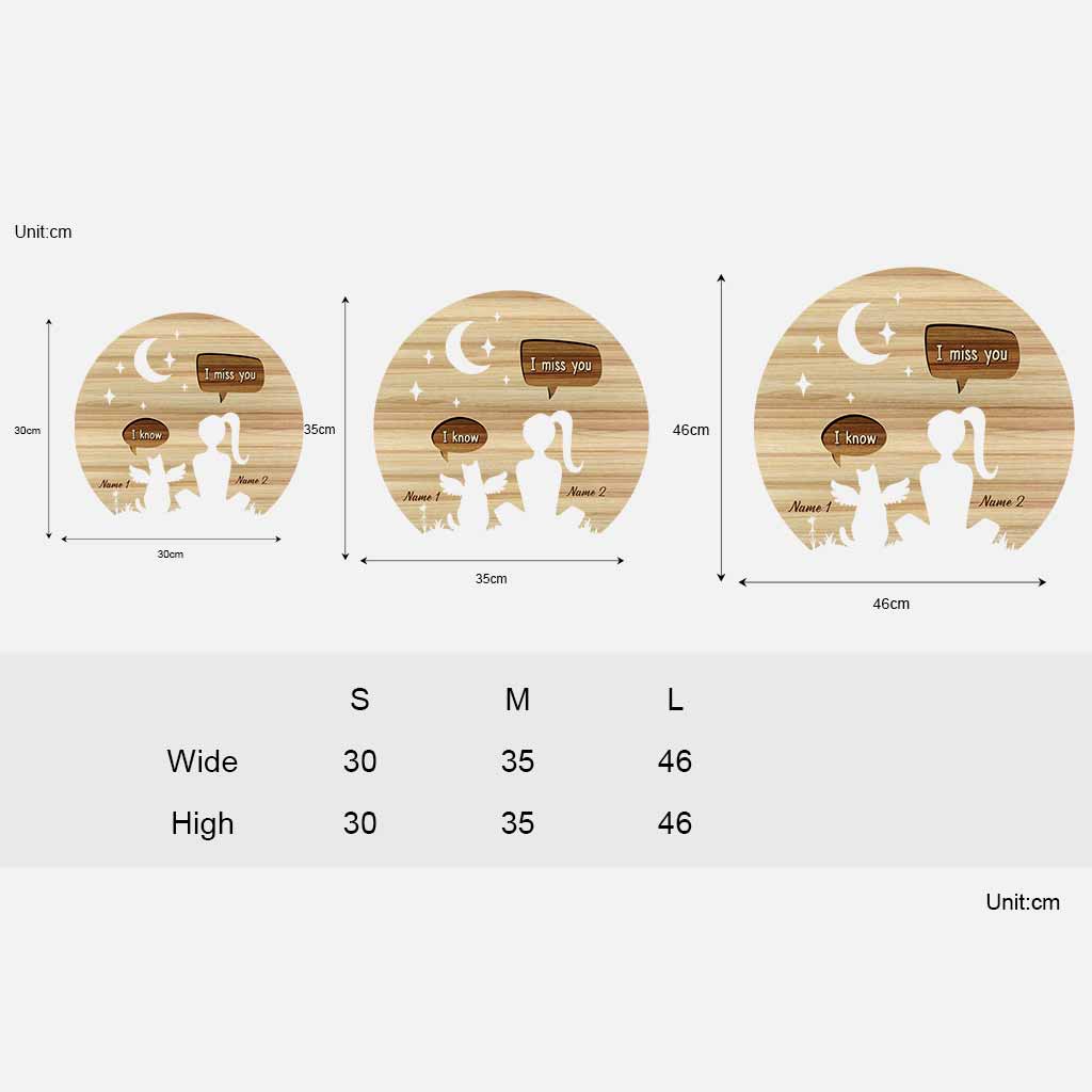 I Miss You - Personalized Cat Wood Sign