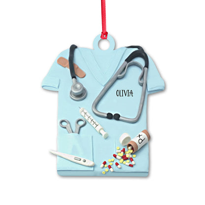 Nurse Life Christmas Is Coming - Personalized Ornament (Printed On Both Sides)