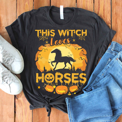This Witch Loves Horses Horse T-shirt and Hoodie 0823