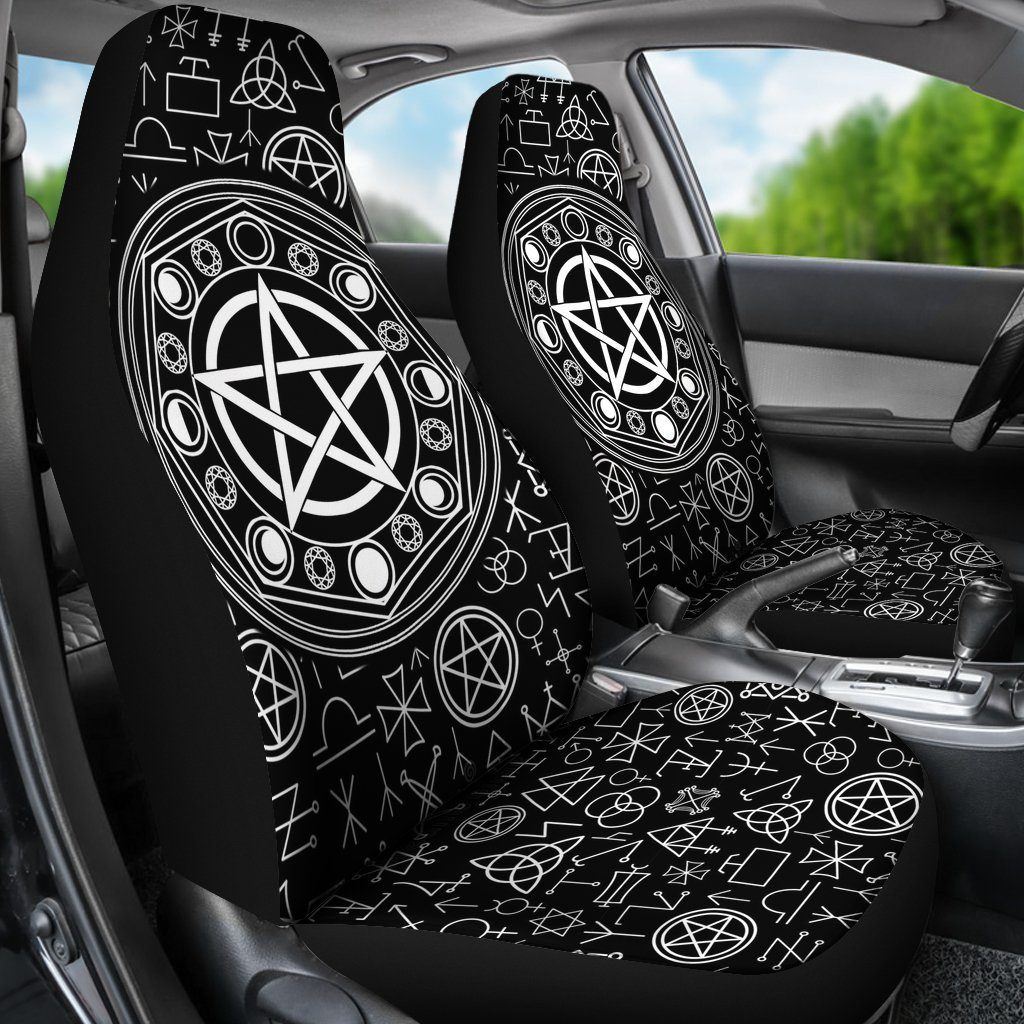 Wiccan Star - Witch Seat Covers 0822