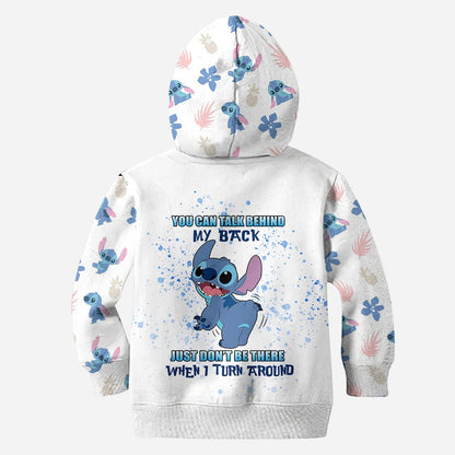 You Can Talk Behind My Back - Personalized Ohana Hoodie And Leggings