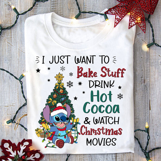 Bake Stuff Drink Hot Cocoa Ohana T-shirt and Hoodie 0823