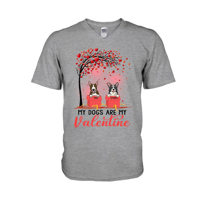 Dogs Are My Valentines - Personalized T-shirt and Hoodie