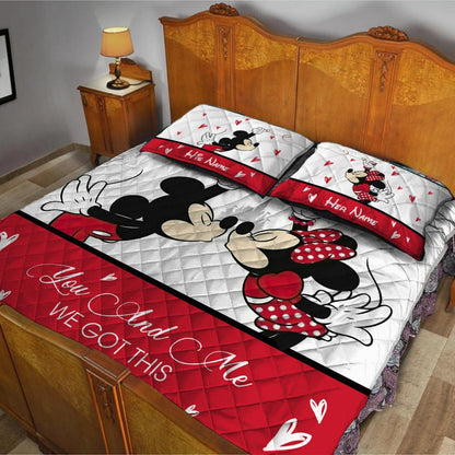 Magic Couple - Personalized Mouse Quilt Set