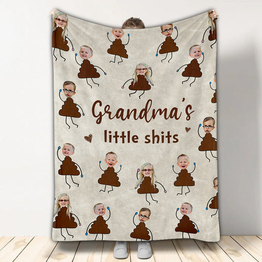 Grandma's Little Cuties - Personalized Mother's Day Grandma Blanket