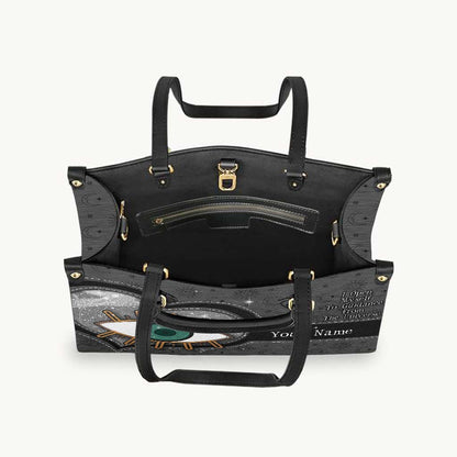 I Open Myself To Guidance From The Universe - Personalized Witch Leather Handbag