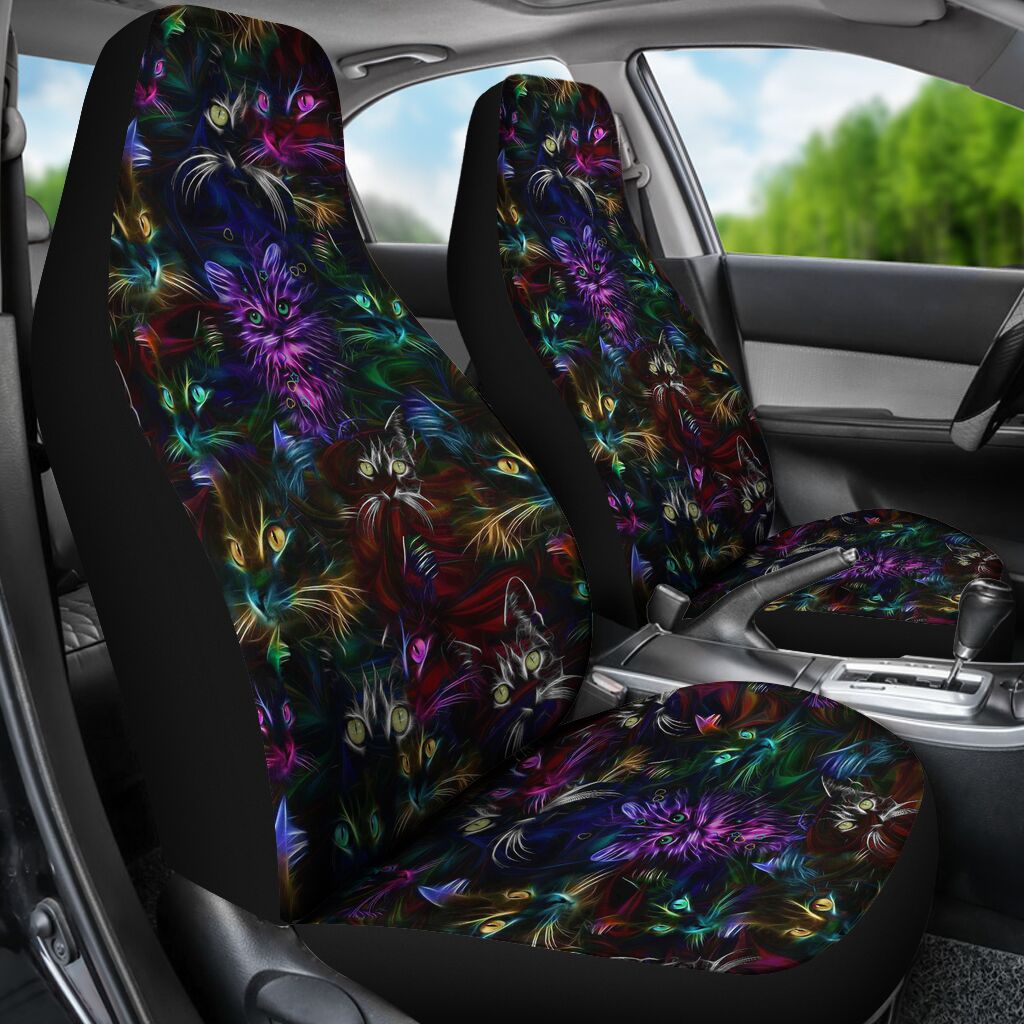 Colorful Cat Cat Seat Covers 0622