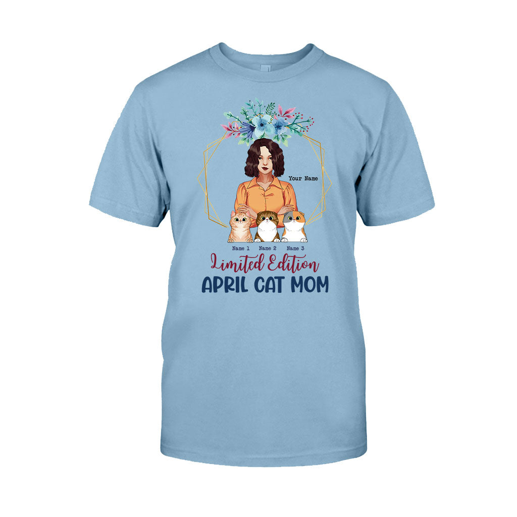 Limited Edition April Cat Mom - Personalized Mother's Day T-shirt and Hoodie